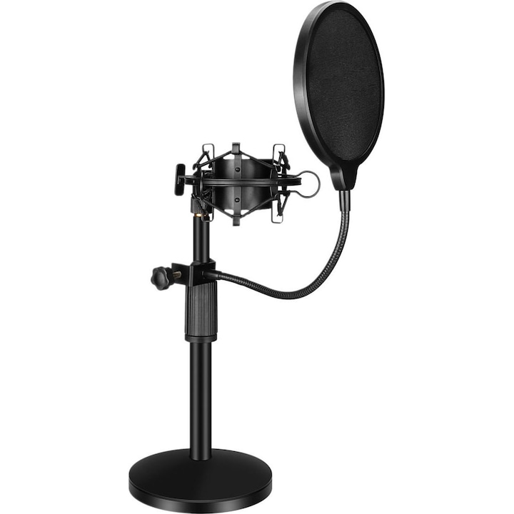 Suport microfon Mozos MKIT-STAND, de birou, Negru