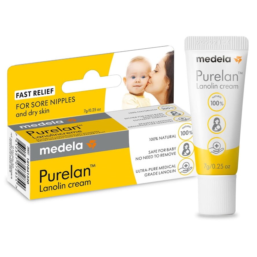 Crema hidratanta pentru ingrijirea mameloanelor Medela, Purelan, Lanolina, 7g