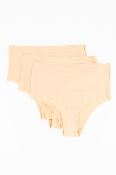 Hunkemoller, Set de chiloti brazilieni, 3 perechi, Maro nisip Hunkemoller, Set de chiloti brazilieni, 3 perechi, Maro nisip