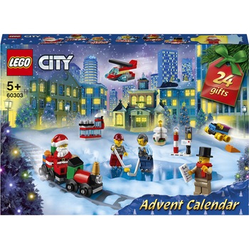 LEGO City - Calendar de advent 60303, 349 piese LEGO City - Calendar de advent 60303, 349 piese
