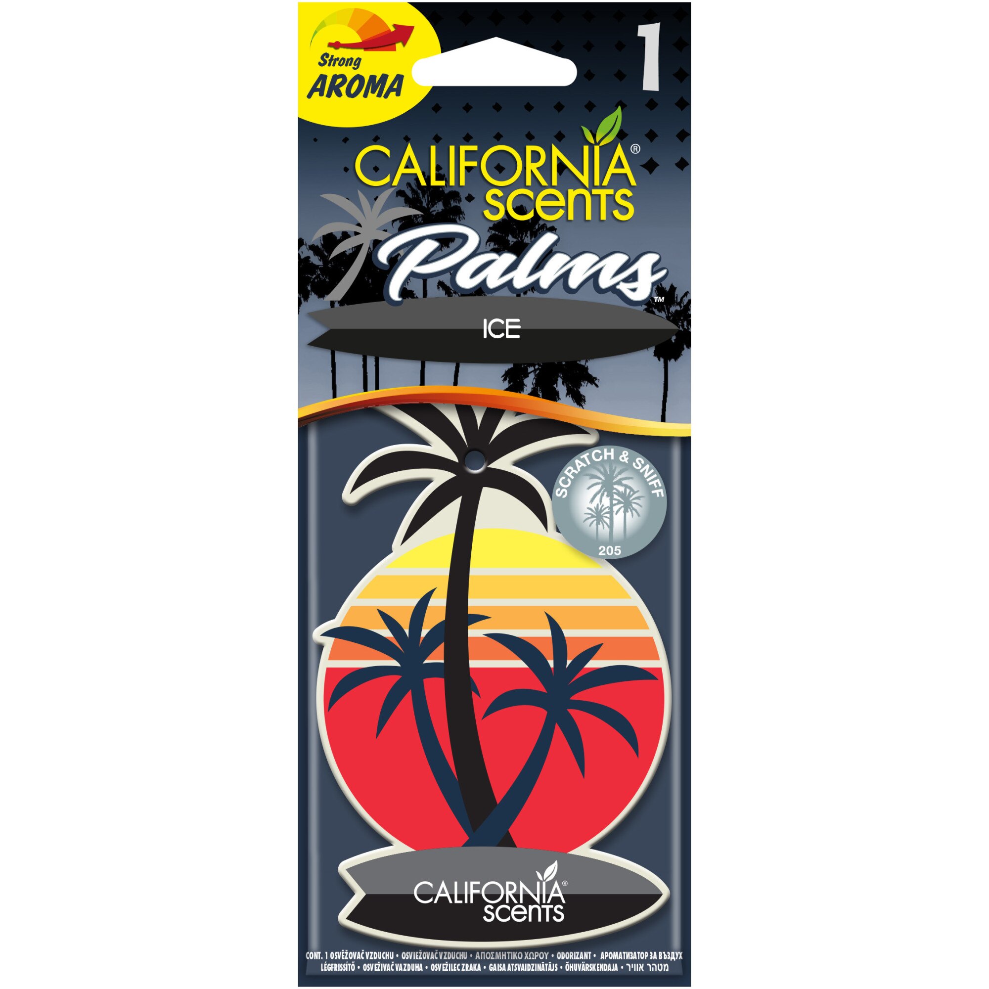 Odorizant auto California Scents Palms, aroma Ice