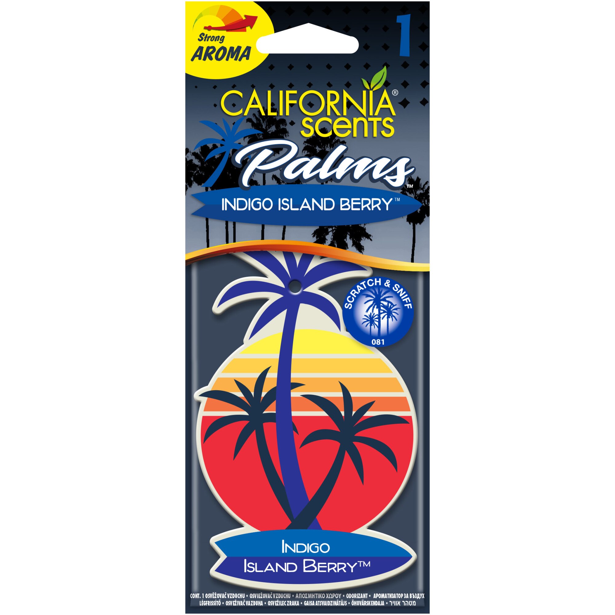 Odorizant auto California Scents Palms, aroma Indigo Berry