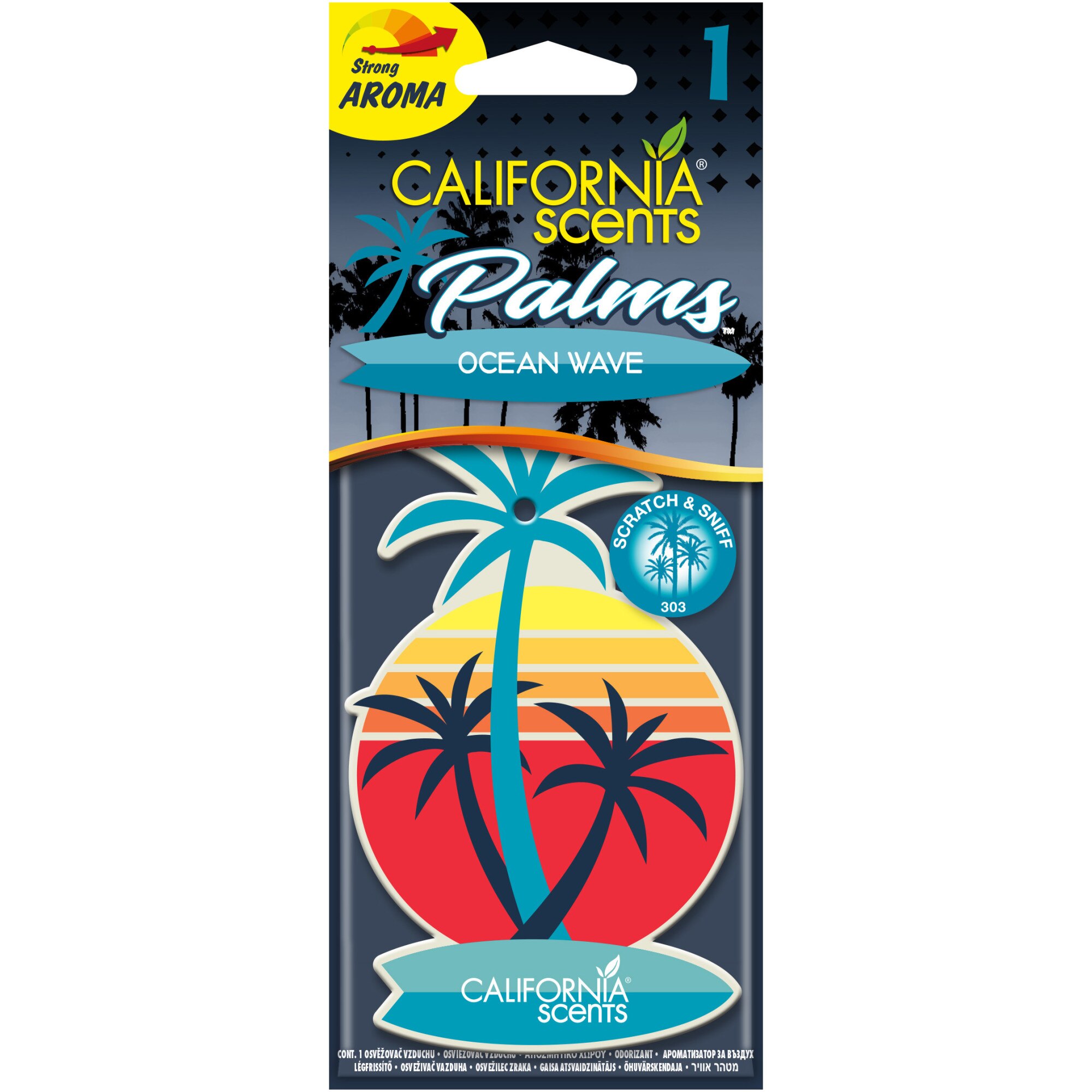 Odorizant auto California Scents Palms, aroma Ocean Wave