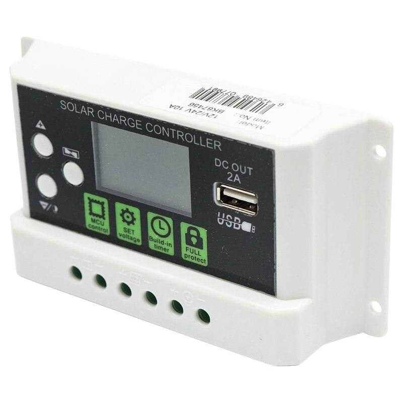 Regulator tensiune pentru panou solar 10A 12V/24V port USB 5V/2A Breckner Germany