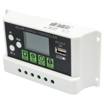Regulator tensiune pentru panou solar 10A 12V/24V port USB 5V/2A Breckner Germany Regulator tensiune pentru panou solar 10A 12V/24V port USB 5V/2A Breckner Germany