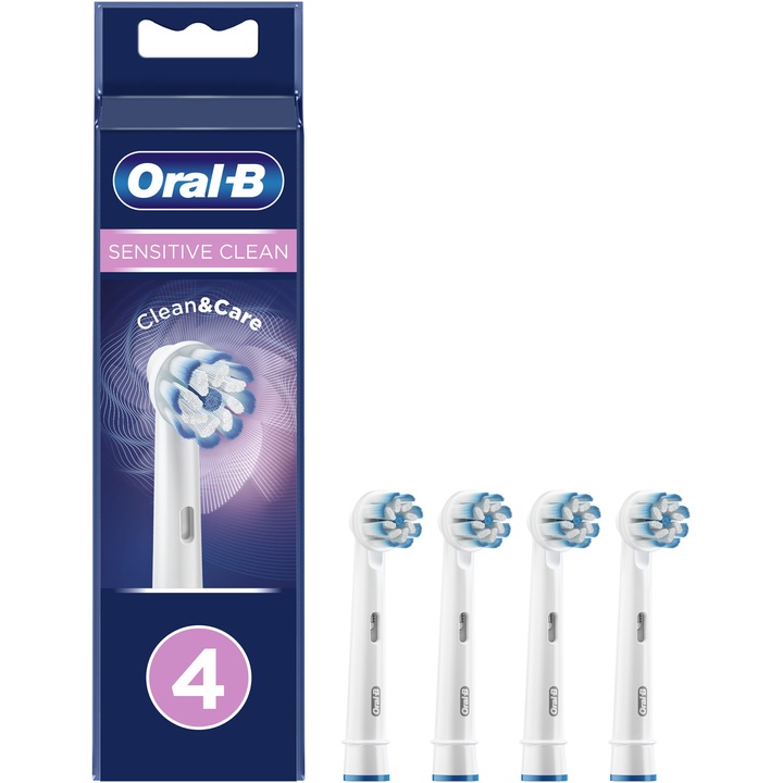Oral-B Sensitive Clean elektromos fogkefe pótfej, 4 db