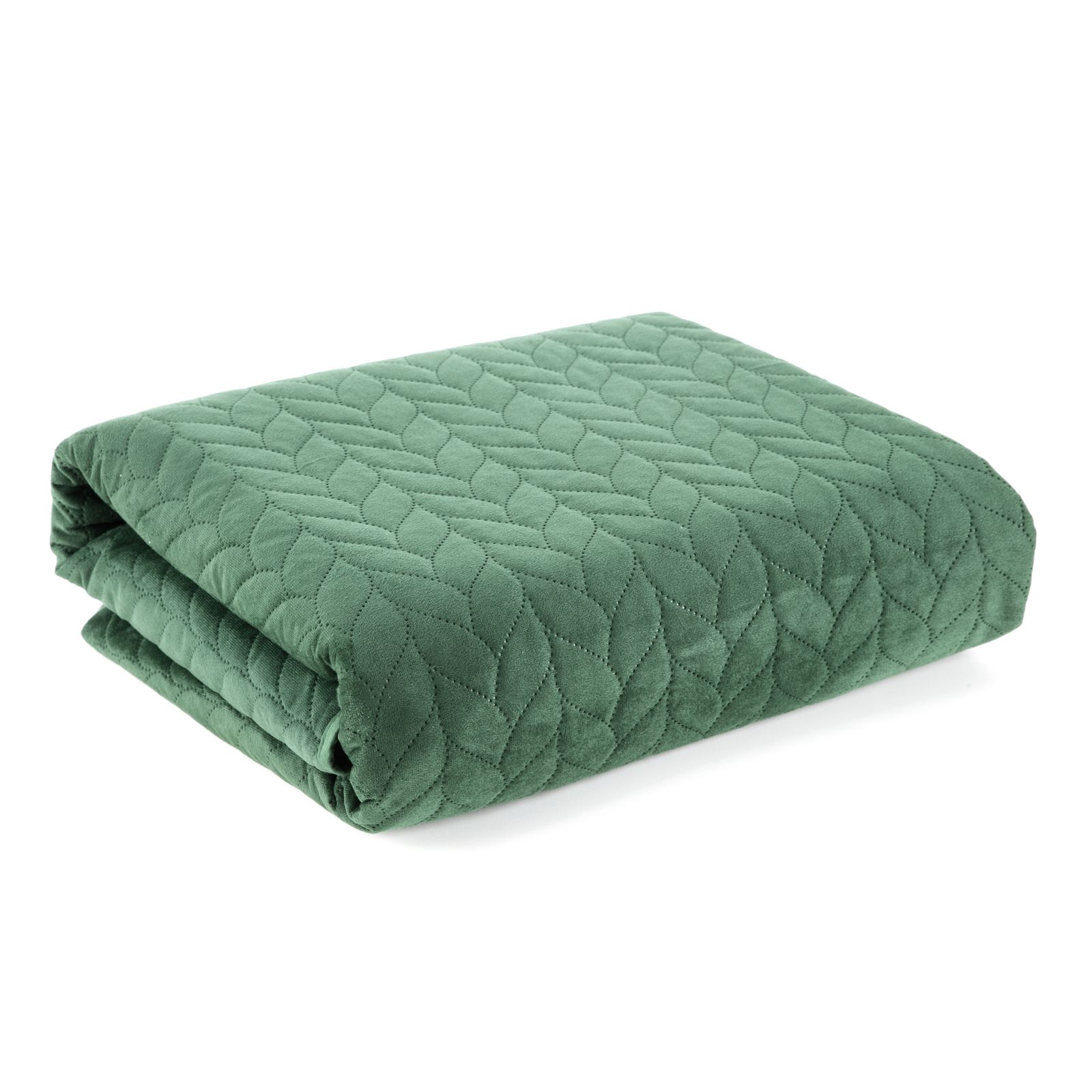 Cuvertura de Pat, Patura pled, Eurofirany, 70x160, LUIZ-1, Verde inchis