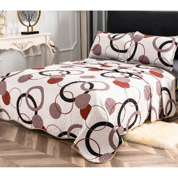 Set Cuvertura Matlasata 240x220 pentru pat si 2 fata perna CVD-303 Set Cuvertura Matlasata 240x220 pentru pat si 2 fata perna CVD-303