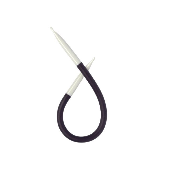 Andrele flexibile Yoga pentru torsade, Prym, 7mm x 25 cm, Alb/Negru