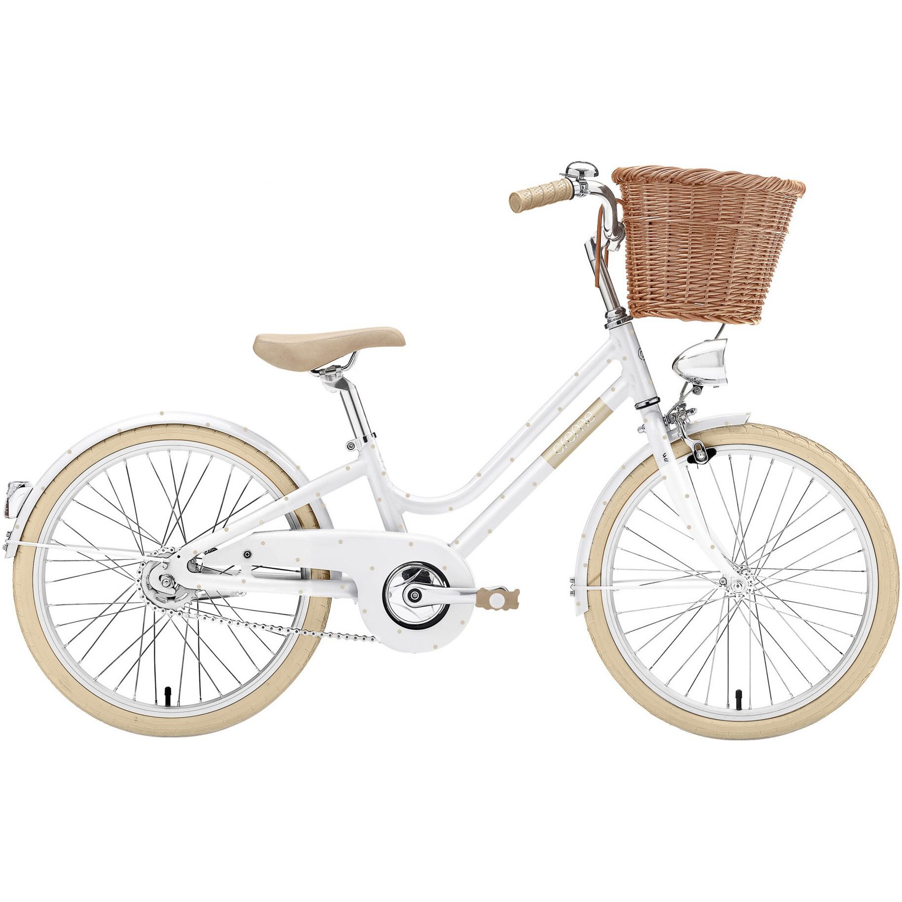 Bicicleta Crème City Mini Molly, 20”, Gold Chic, pentru copii