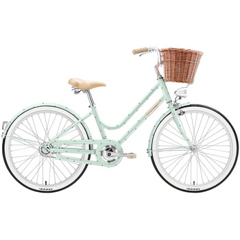 Bicicleta Crème City Mini Molly, 24” , Pistachio Polka, pentru copii Bicicleta Crème City Mini Molly, 24” , Pistachio Polka, pentru copii