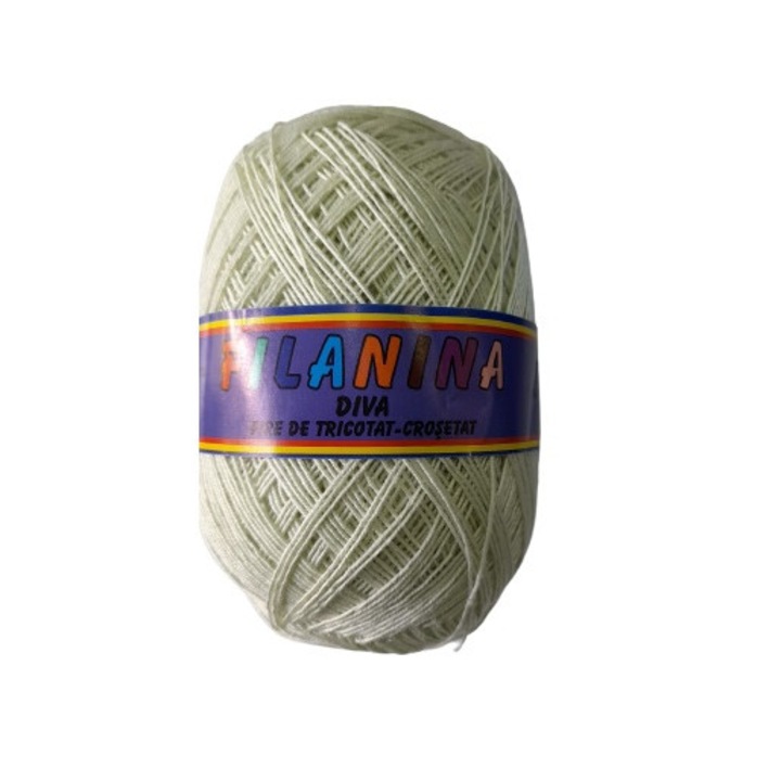 Fir tricotat, Filanina, 100% Acryl diva, Verde lime 633, 300m/100g