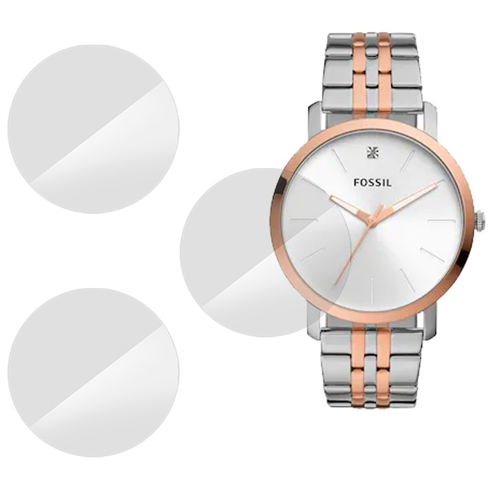 3 db SILKASE fólia készlet Fossil BQ2417-hez, szilikon, megújuló, teljes kijelzős