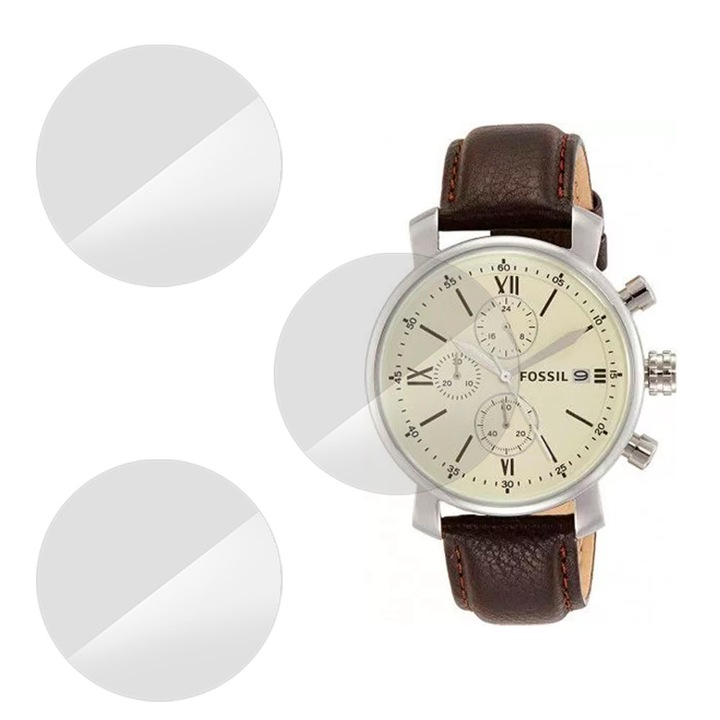 3 db SILKASE fólia készlet Fossil BQ1007-hez, szilikon, megújuló, teljes kijelzős