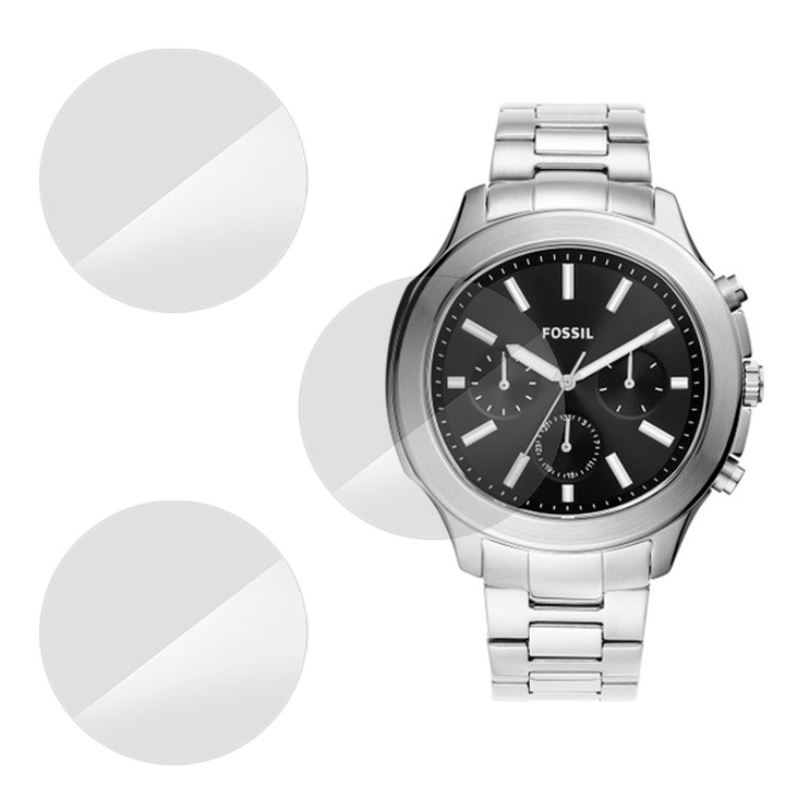 3 db SILKASE fólia készlet Fossil BQ2589-hez, szilikon, megújuló, teljes kijelzős