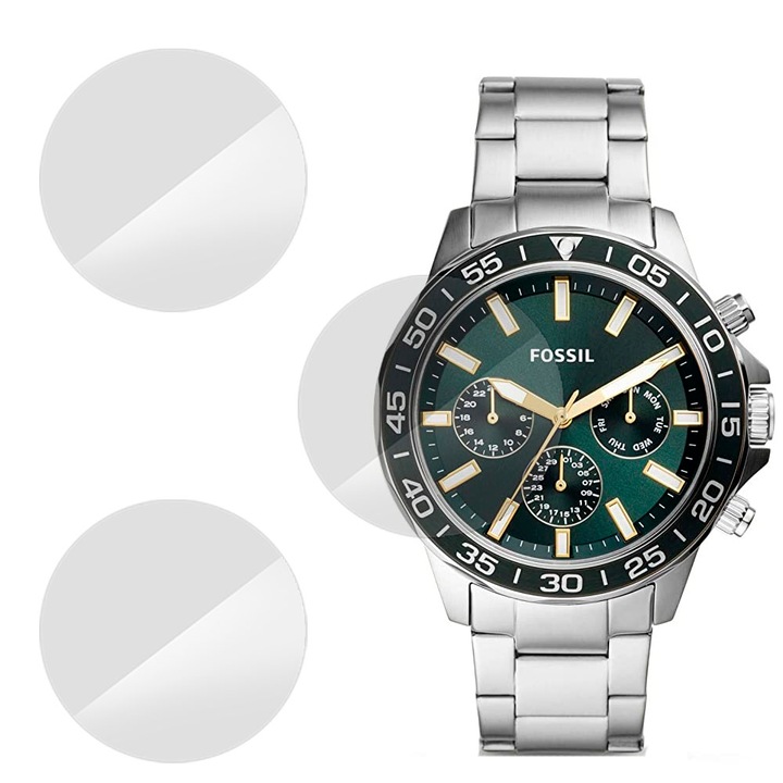 3 db SILKASE fólia készlet Fossil BQ2492-hez, szilikon, megújuló, teljes kijelzős