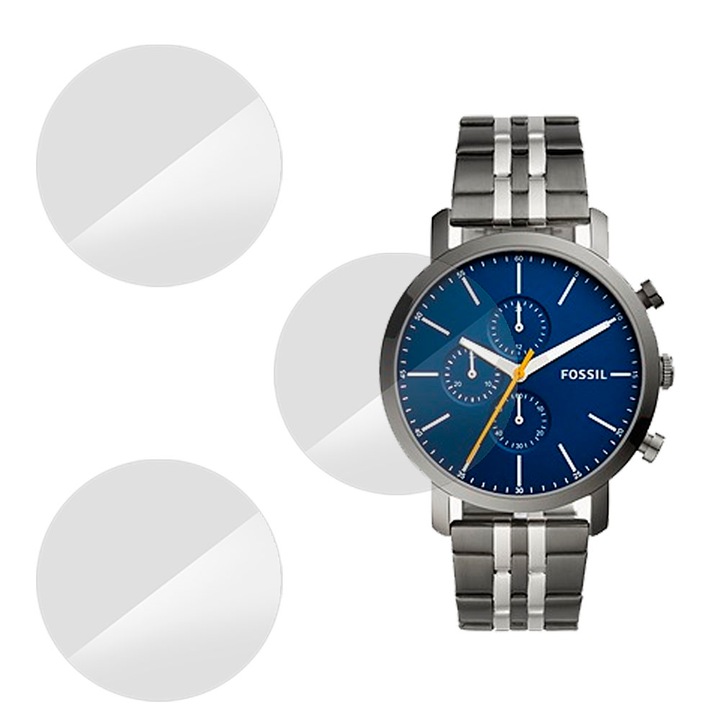 3 db SILKASE fólia készlet Fossil BQ2462-hez, szilikon, megújuló, teljes kijelzős