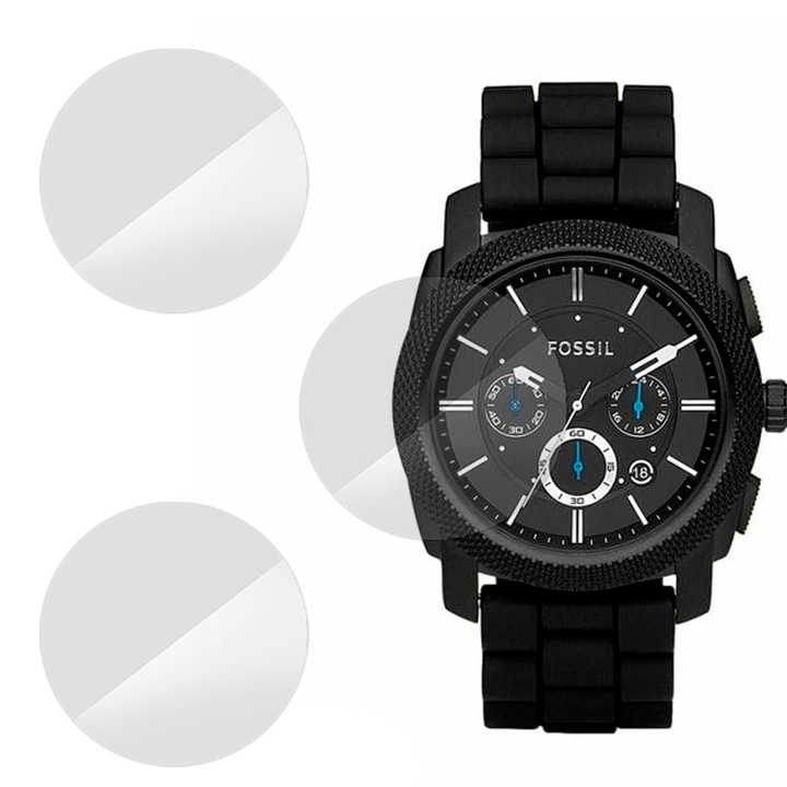 3 db SILKASE fólia készlet Fossil FS4487-hez, szilikon, megújuló, teljes kijelzős