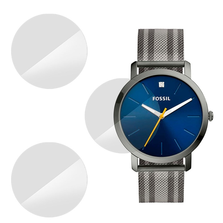 3 db SILKASE fólia készlet Fossil BQ2463-hoz, szilikon, megújuló, teljes kijelzővédő