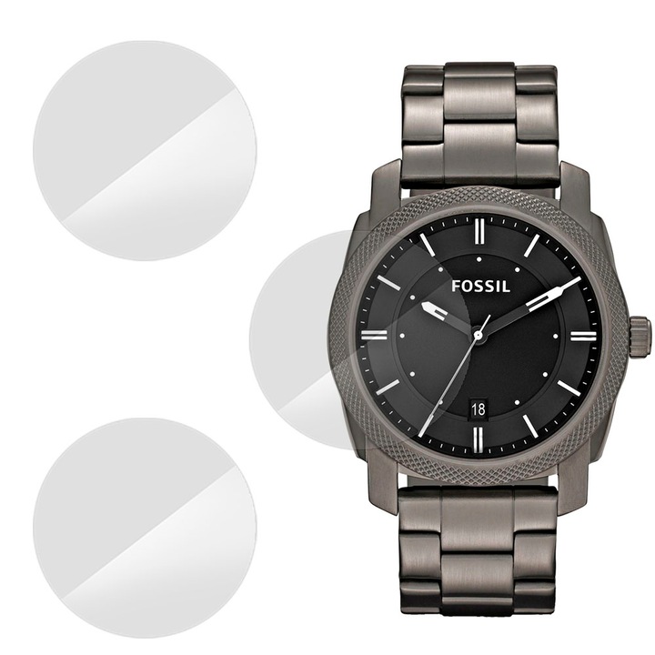 3 db SILKASE fólia készlet Fossil FS4774-hez, szilikon, megújuló, teljes kijelzős