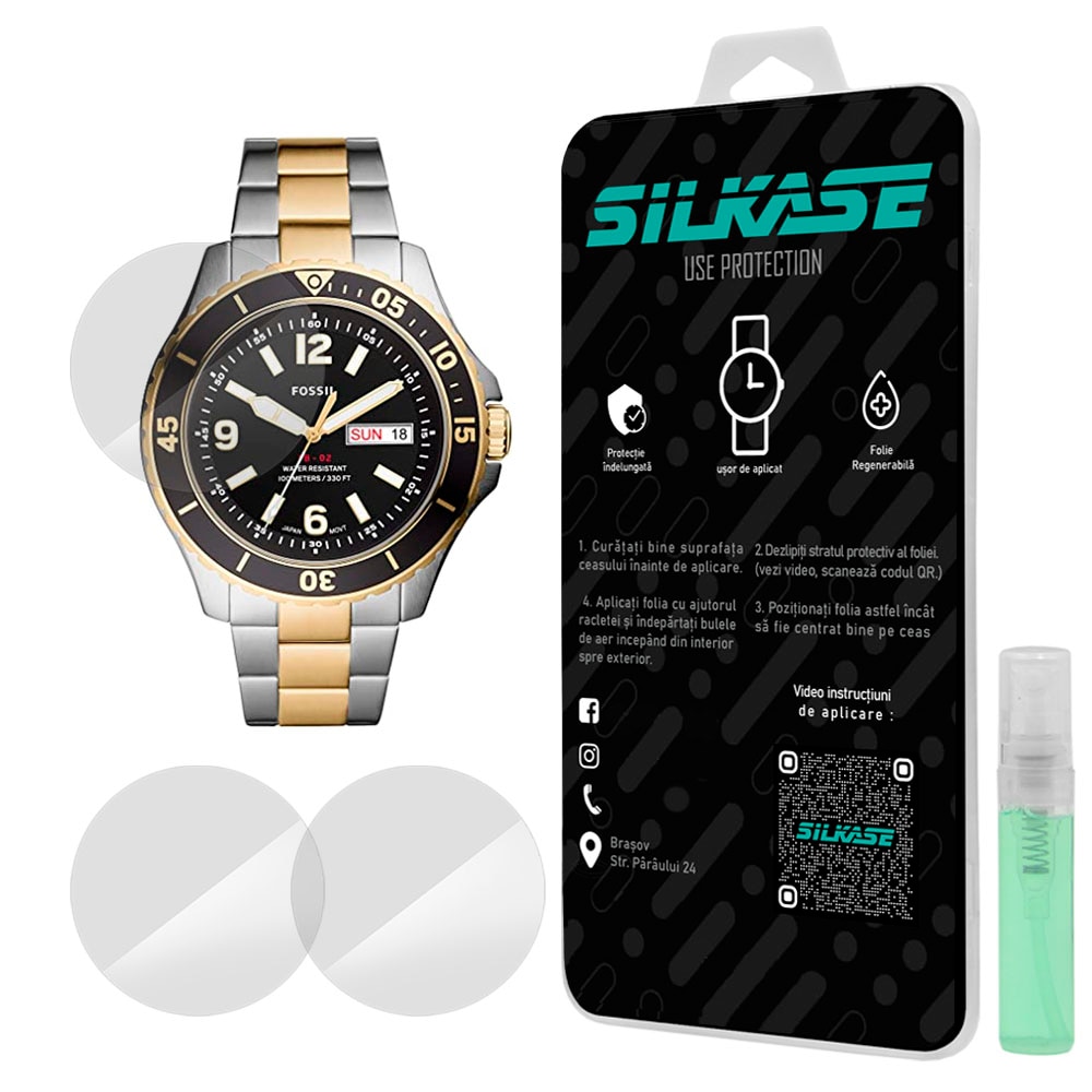 Set 3 folii SILKASE pentru Fossil 