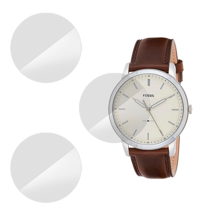 3 db SILKASE fólia készlet Fossil FS5439-hez, szilikon, megújuló, teljes kijelzős