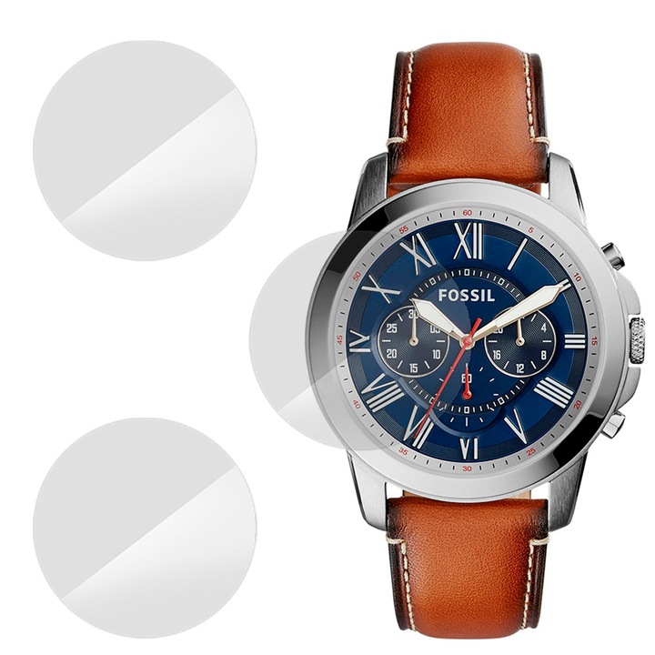 3 db SILKASE fólia készlet Fossil FS5210IE-hez, szilikon, megújuló, teljes kijelzős