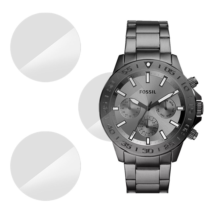 3 db SILKASE fólia készlet Fossil BQ2491-hez, szilikon, megújuló, teljes kijelzős