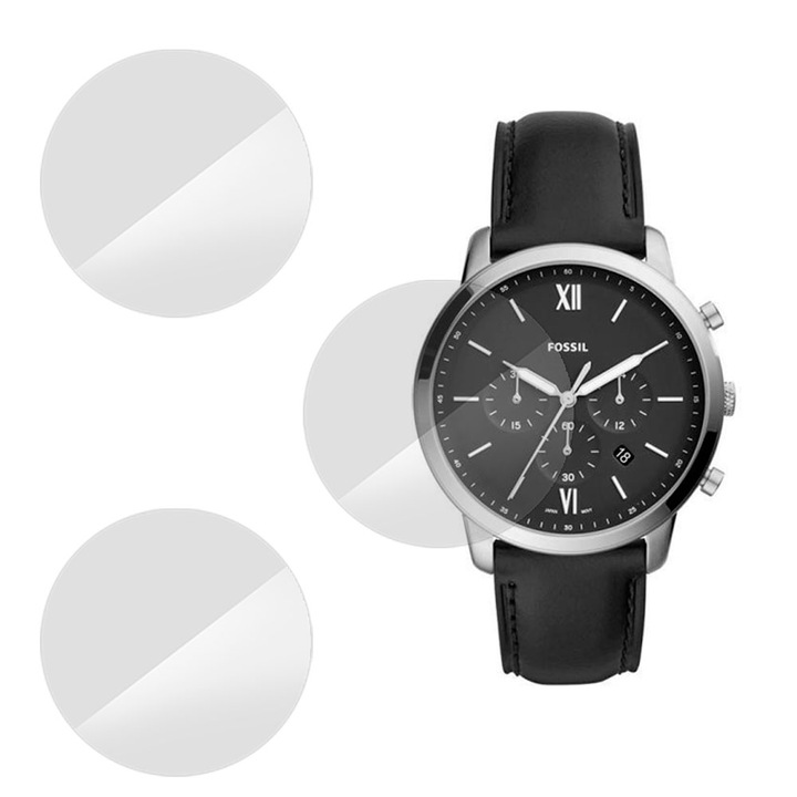 3 db SILKASE fólia készlet Fossil FS5452-hez, szilikon, megújuló, teljes kijelzős