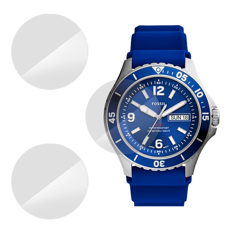3 db SILKASE fólia készlet Fossil FS5700-hoz, szilikon, megújuló, teljes kijelzős