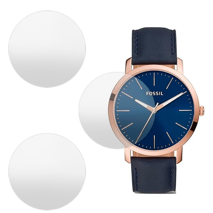 3 db SILKASE matt fólia készlet Fossil BQ2424-hez, szilikon, megújuló, teljes kijelzős