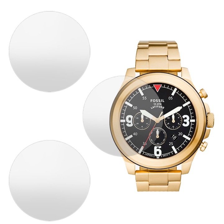 3 db SILKASE matt fólia készlet Fossil FS5752-hez, szilikon, megújuló, teljes kijelzős