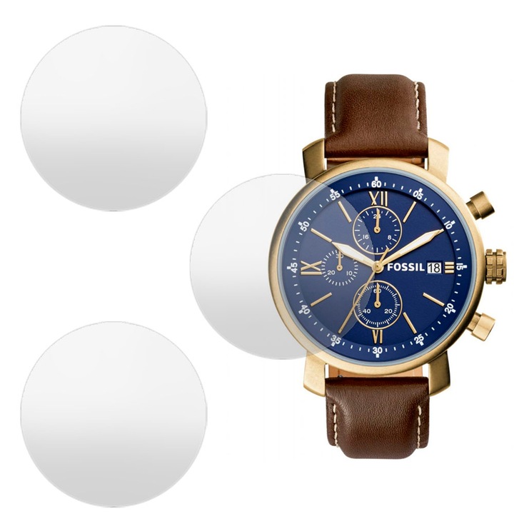 3 db SILKASE matt fólia készlet Fossil BQ2099-hez, szilikon, megújuló, teljes kijelzős