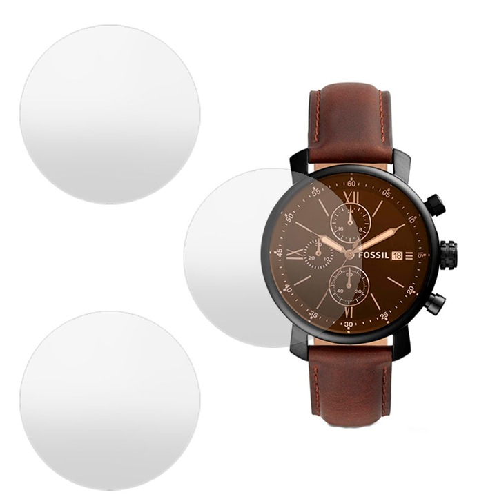 3 db SILKASE matt fólia készlet Fossil BQ2459-hez, szilikon, megújuló, teljes kijelzős