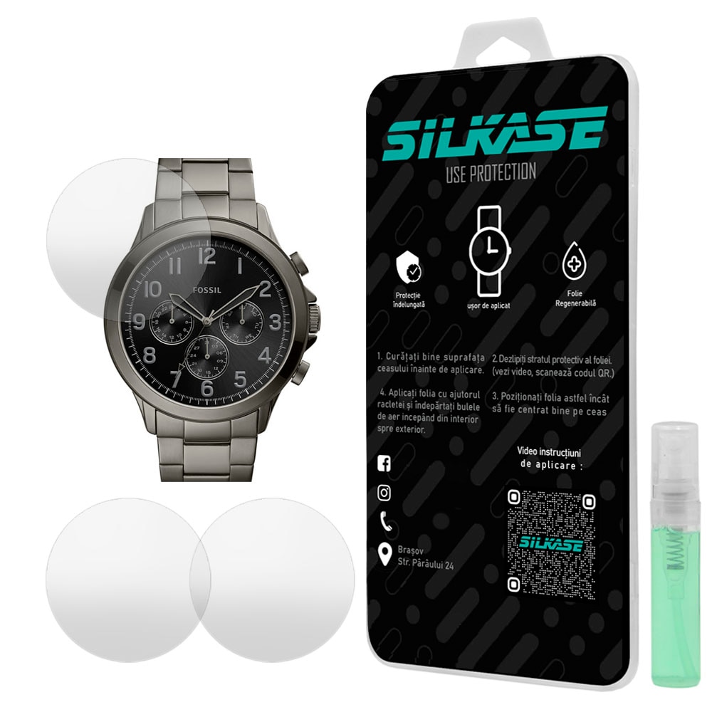 Set 3 folii mate SILKASE pentru Fossil 