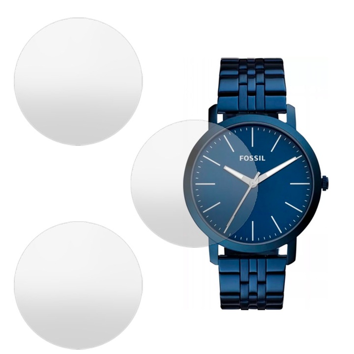 3 db SILKASE matt fólia készlet Fossil BQ2324-hez, szilikon, megújuló, teljes kijelzős