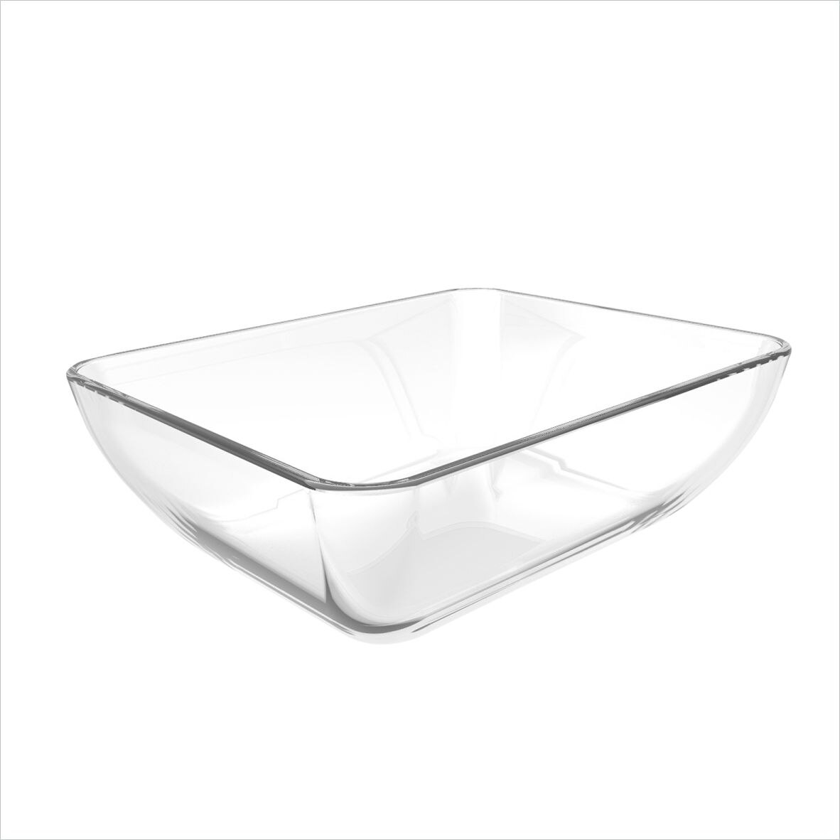 Vas dreptunghiular Daily, Pyrex, sticla termorezistenta, 2.25 litri