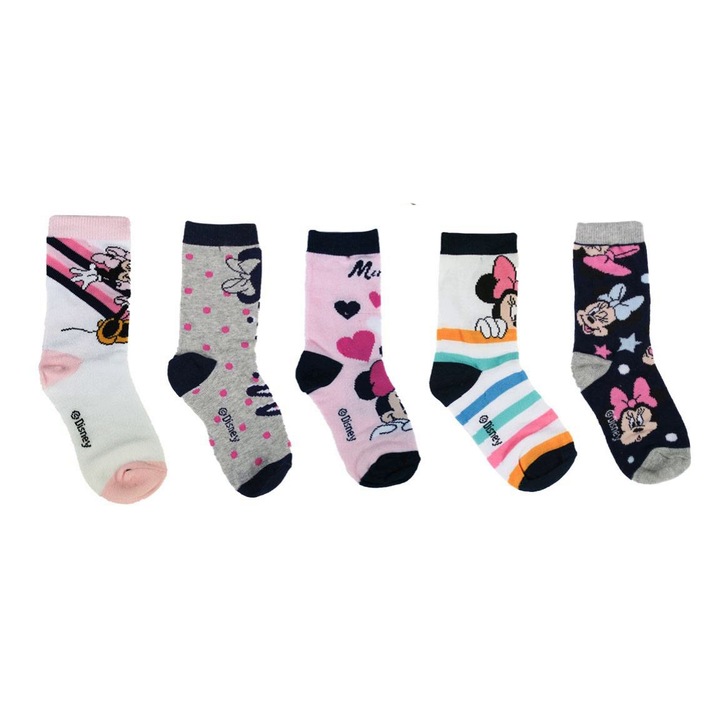 Комплект от 5 броя чорапи, момичета Мини Маус модел 2200007415
