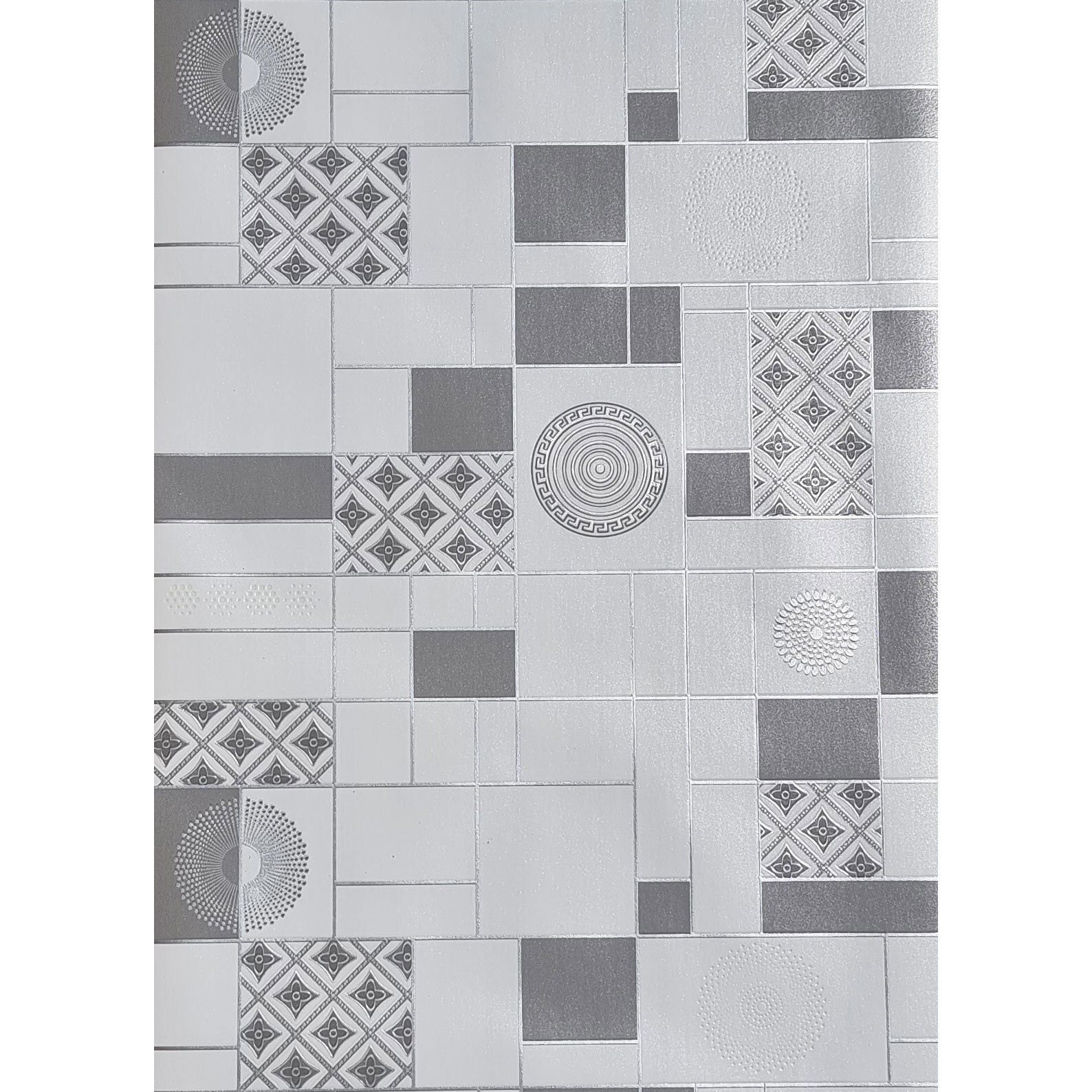 Tapet DEGRETS 884-01 PVC, Zara gri, 0.53m x 10.05m, 5.3 mp