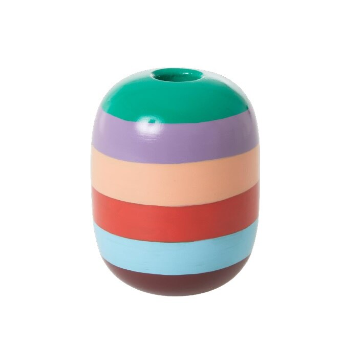 Suport Lumanare Din Metal Rice - Follow The Call Of The Disco Ball, Large, 11x8.5cm, Multicolor