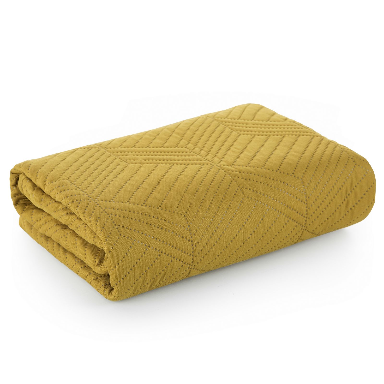 Cuvertura de Pat, Patura pled, Eurofirany, 70x160, BONI-2, Mustar