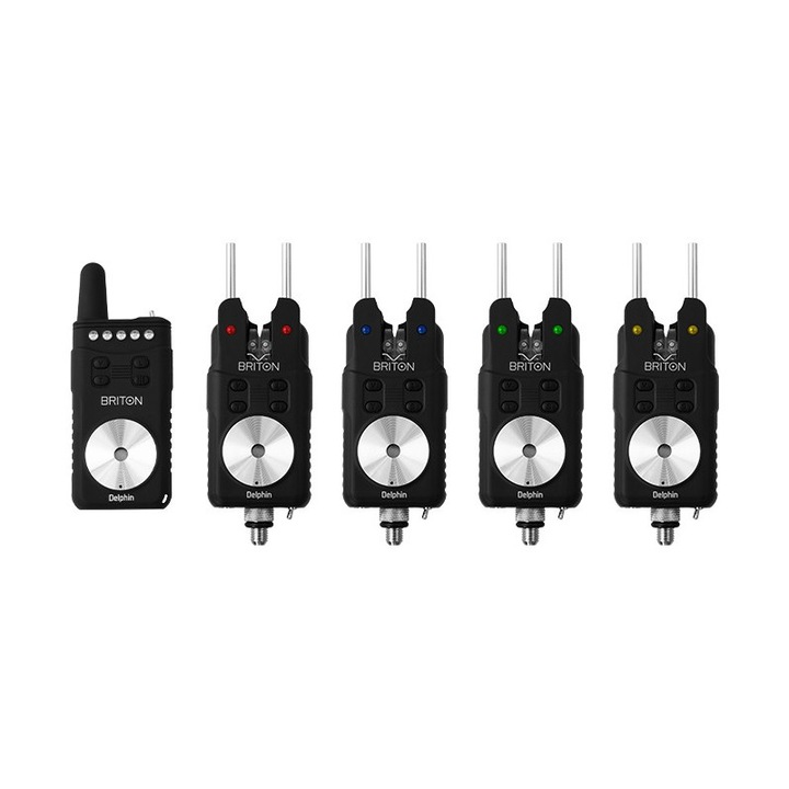 Set avertizori/senzori wireless Delphin BRITON, 4+1, negru