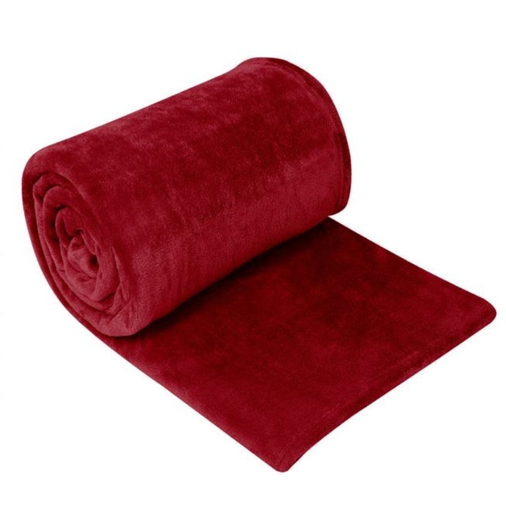 Меко двуслойно одеяло, Червен, 230 х 220 см