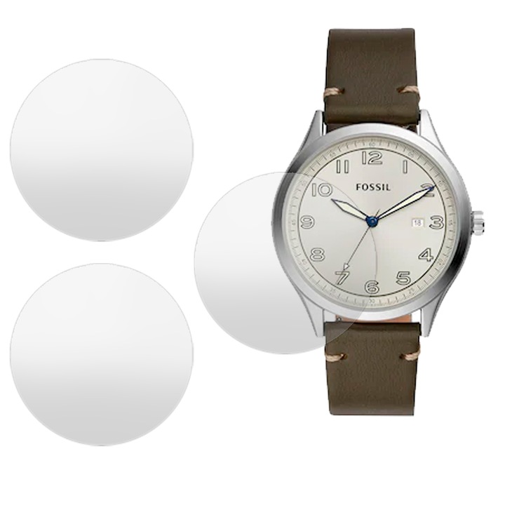 3 db SILKASE matt fólia készlet Fossil BQ2488-hoz, szilikon, megújuló, teljes kijelzős