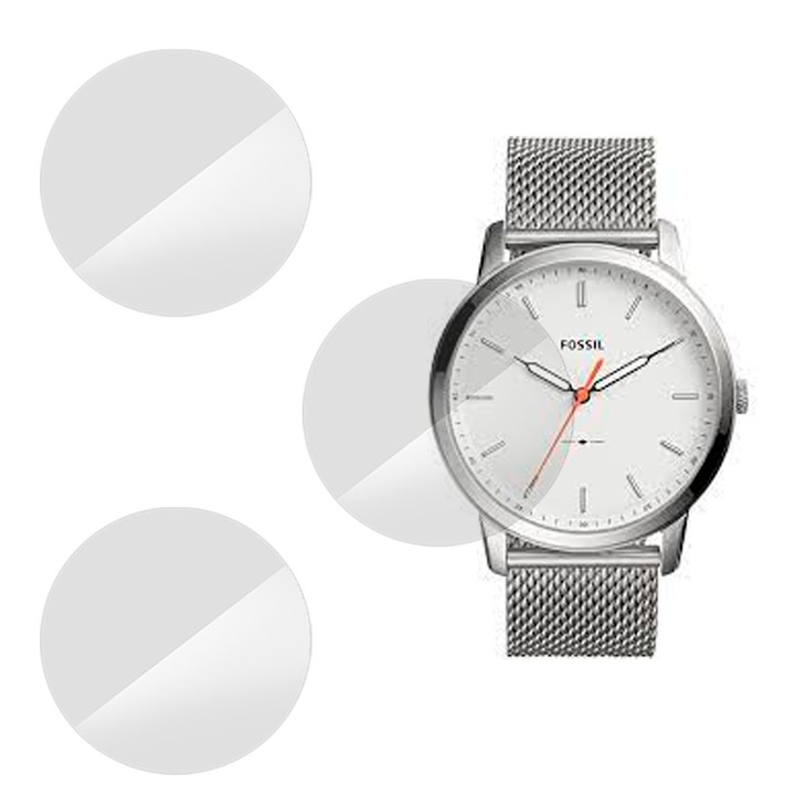 3 db SILKASE fólia készlet Fossil FS5359-hez, szilikon, megújuló, teljes kijelzős