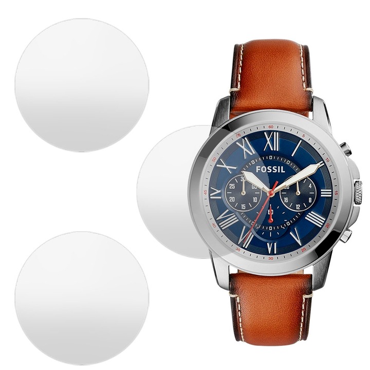 3 db SILKASE matt fólia készlet Fossil FS5210-hez, szilikon, megújuló, teljes kijelzős