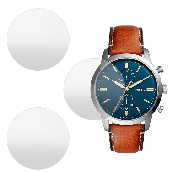 3 db SILKASE matt fólia készlet Fossil FS5279-hez, szilikon, megújuló, teljes kijelzős