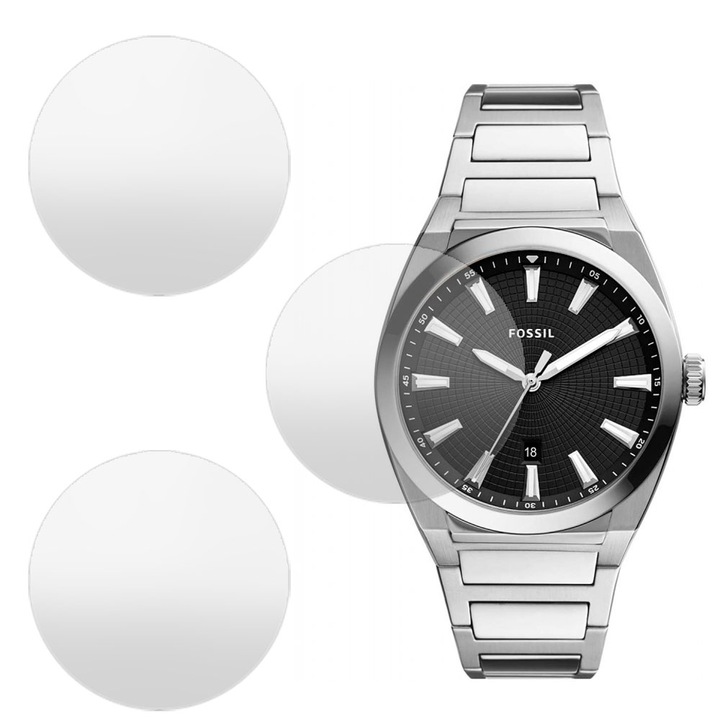 3 db SILKASE matt fólia készlet Fossil FS5821-hez, szilikon, megújuló, teljes kijelzős