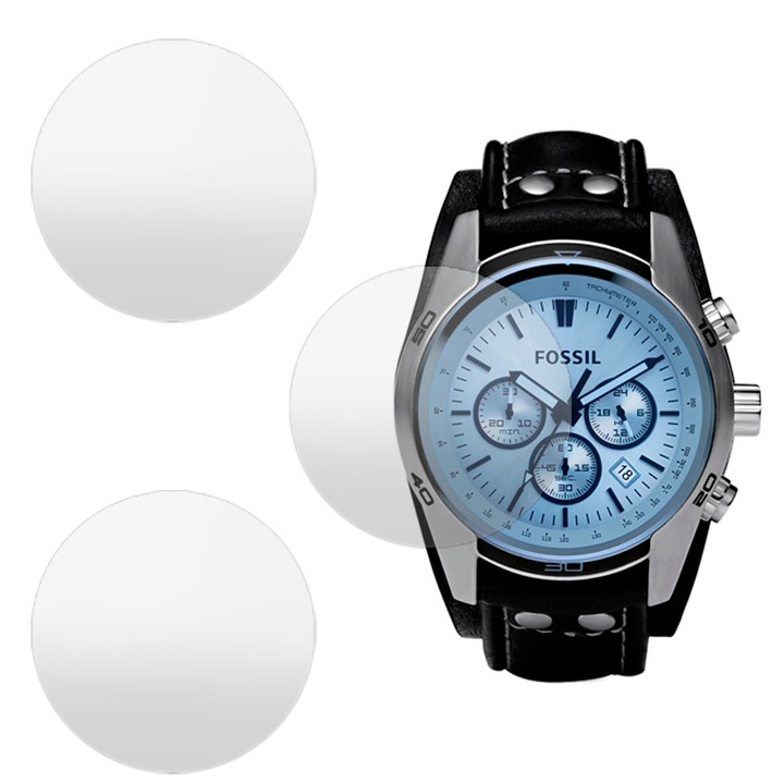 3 db SILKASE matt fólia készlet Fossil CH2564-hez, szilikon, megújuló, teljes kijelzős