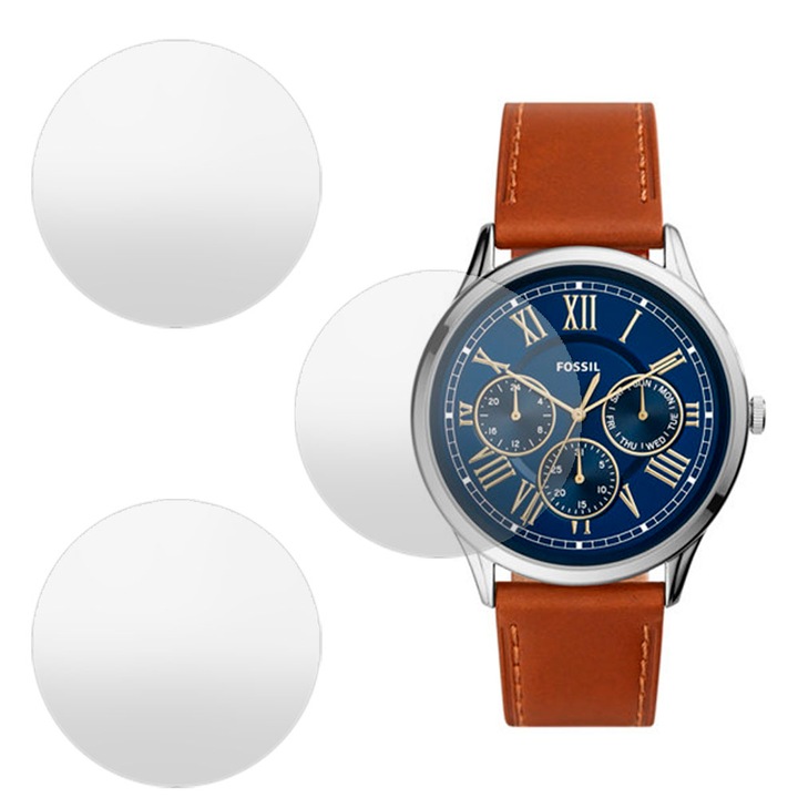 3 db SILKASE matt fólia készlet Fossil FS5703-hoz, szilikon, megújuló, teljes kijelzős